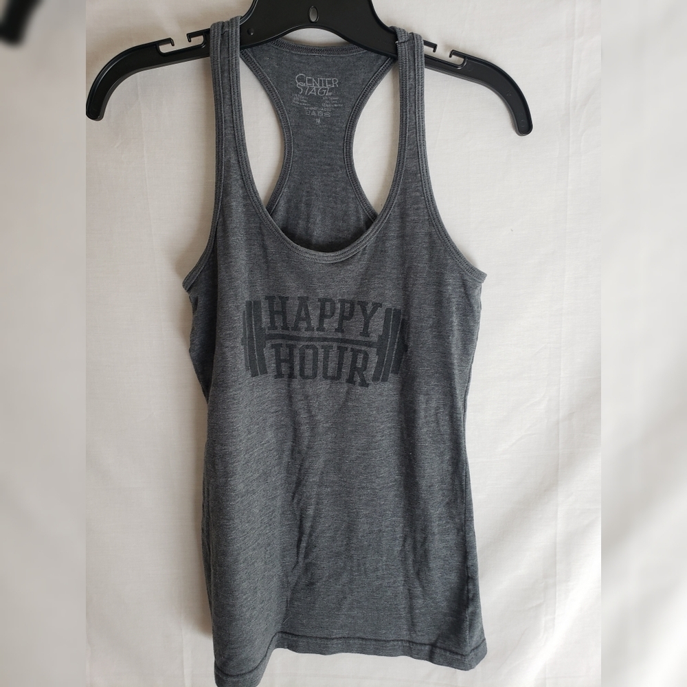 Small grey workout tank top